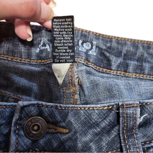 Apt 9 blue/grey capri jeans with pockets size 4 - Picture 5 of 5